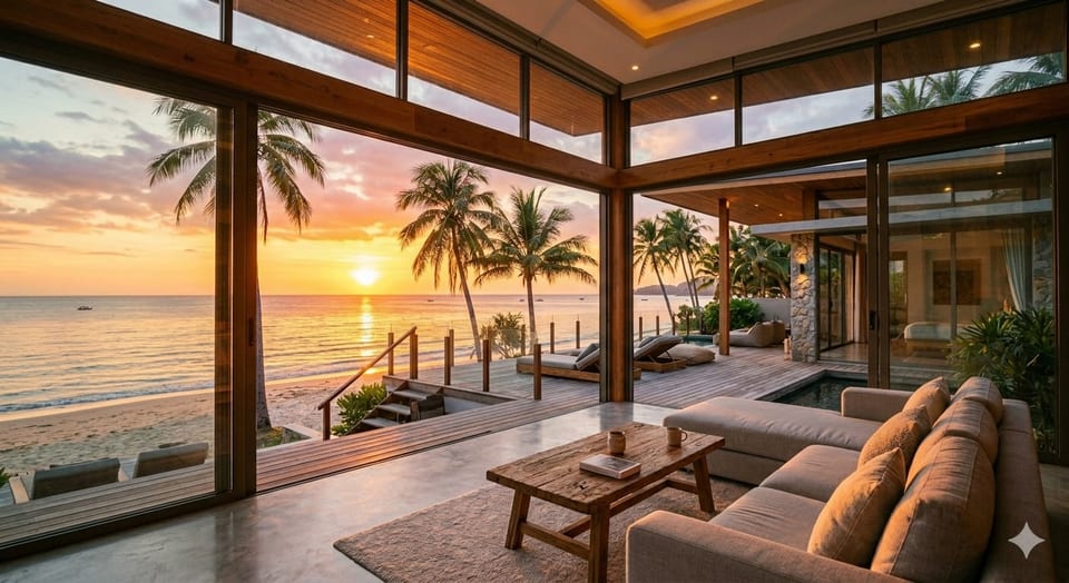 AI day to dusk photo editing example for a real estate listing