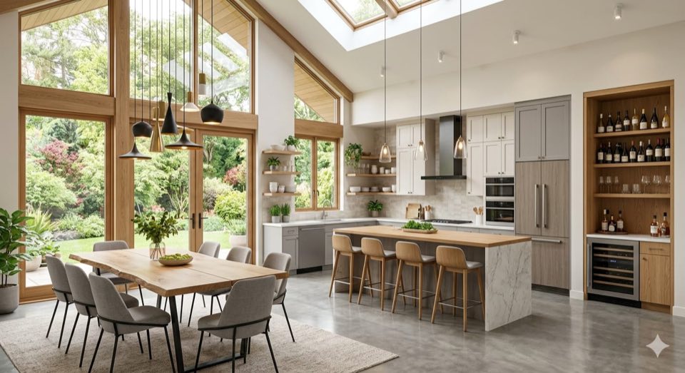 Virtually staged listing photo in Luxury style
