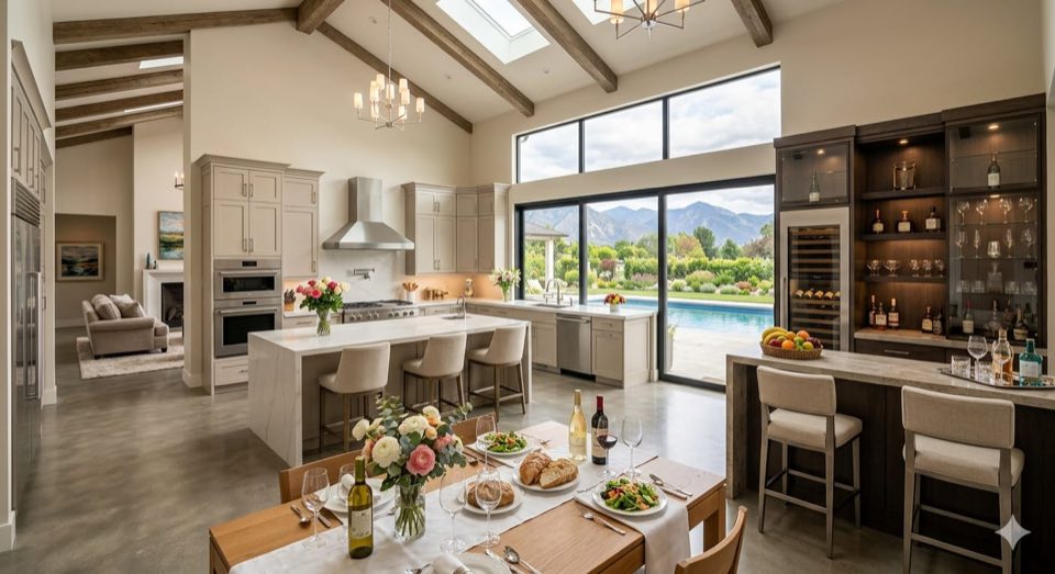 Virtually staged listing photo representing additional interior style presets